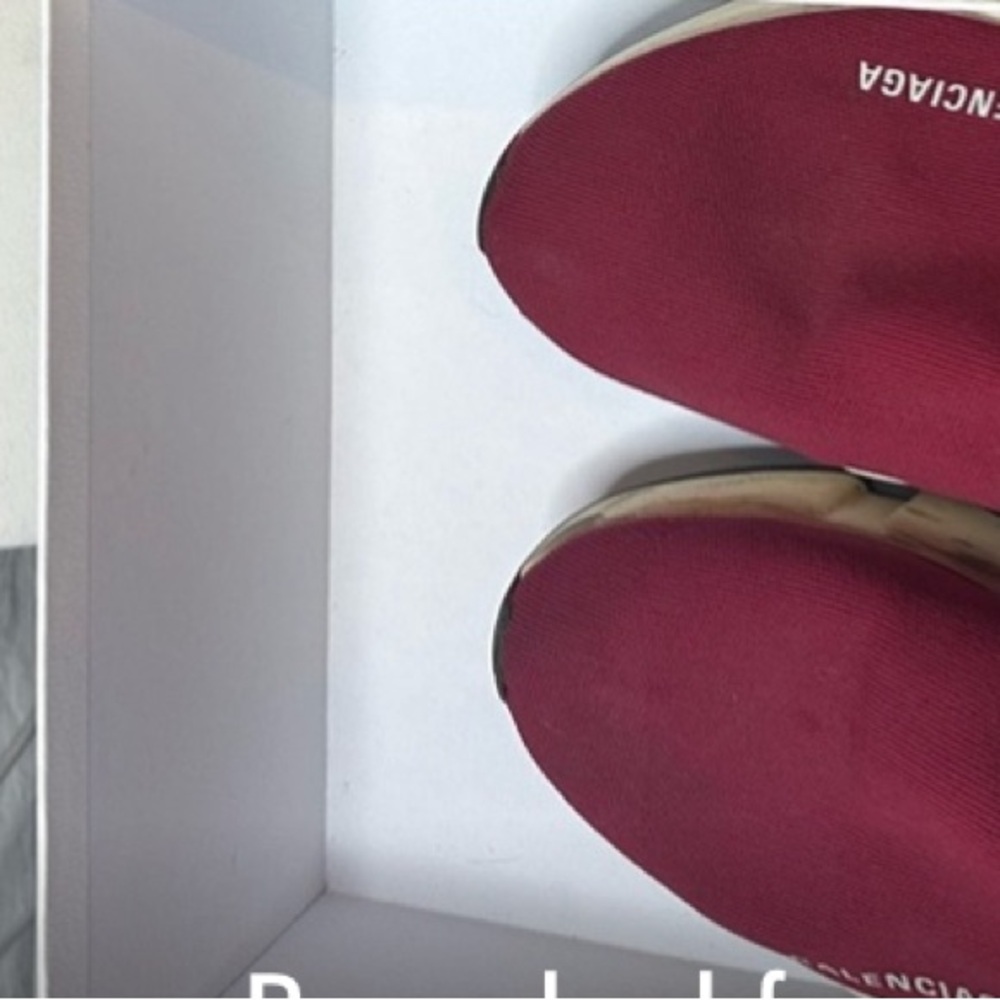 Balenciaga High Top Sock Sneaker Slip-on - Red - Women’s Size 41 EU/IT - Picture 11 of 11